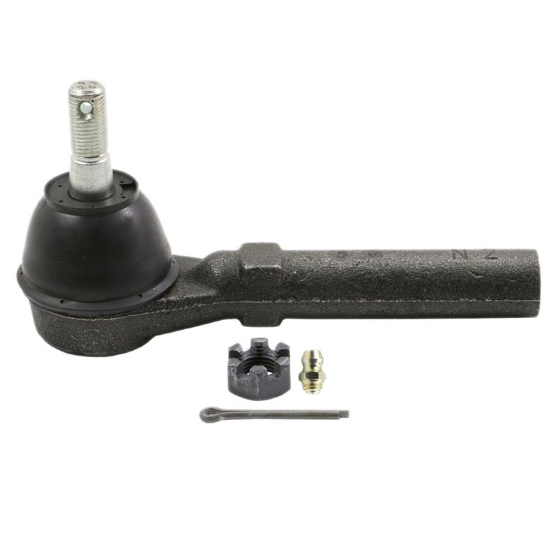 Outer tie rod end with castle nut